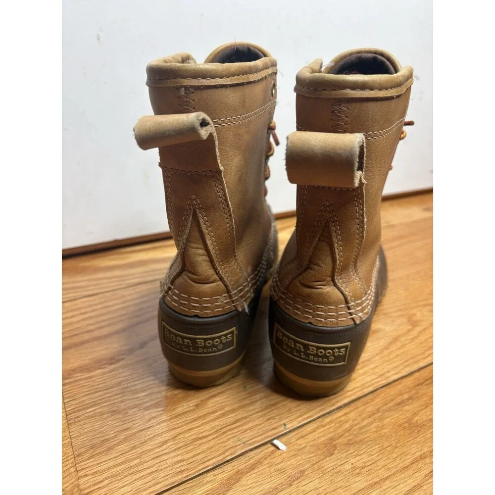 LL Bean 8” Bean Boots Goretex Thinsulate Lined Maine Hunting Shoes -Mens Size 7